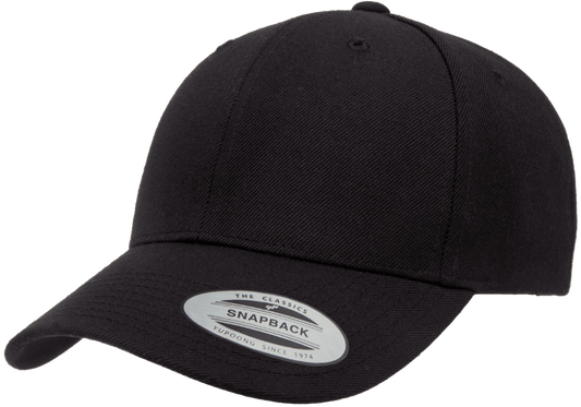 Y-6389X-BLK - YOUTH X-Cap Black Retro Cotton Blend Snapback Adjustable Fit
