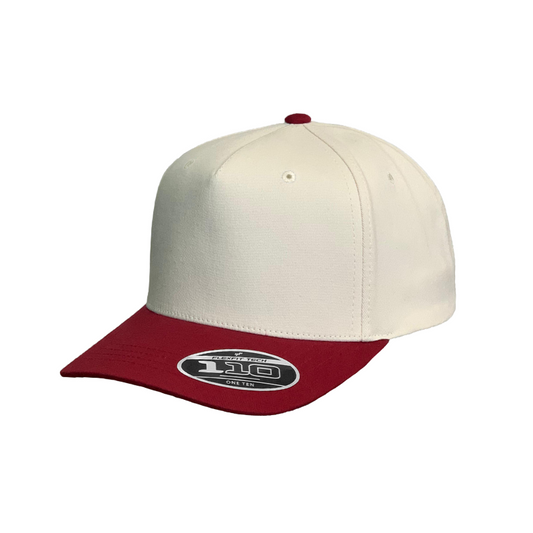5300-SND/D.RED 5 Panel - Sand & Depp Red Adjustable Fit