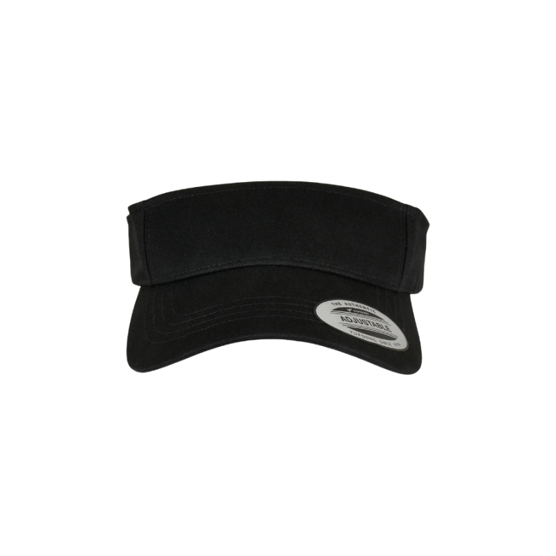 8888-BLK Classic Black Visor Velcro Adjustable