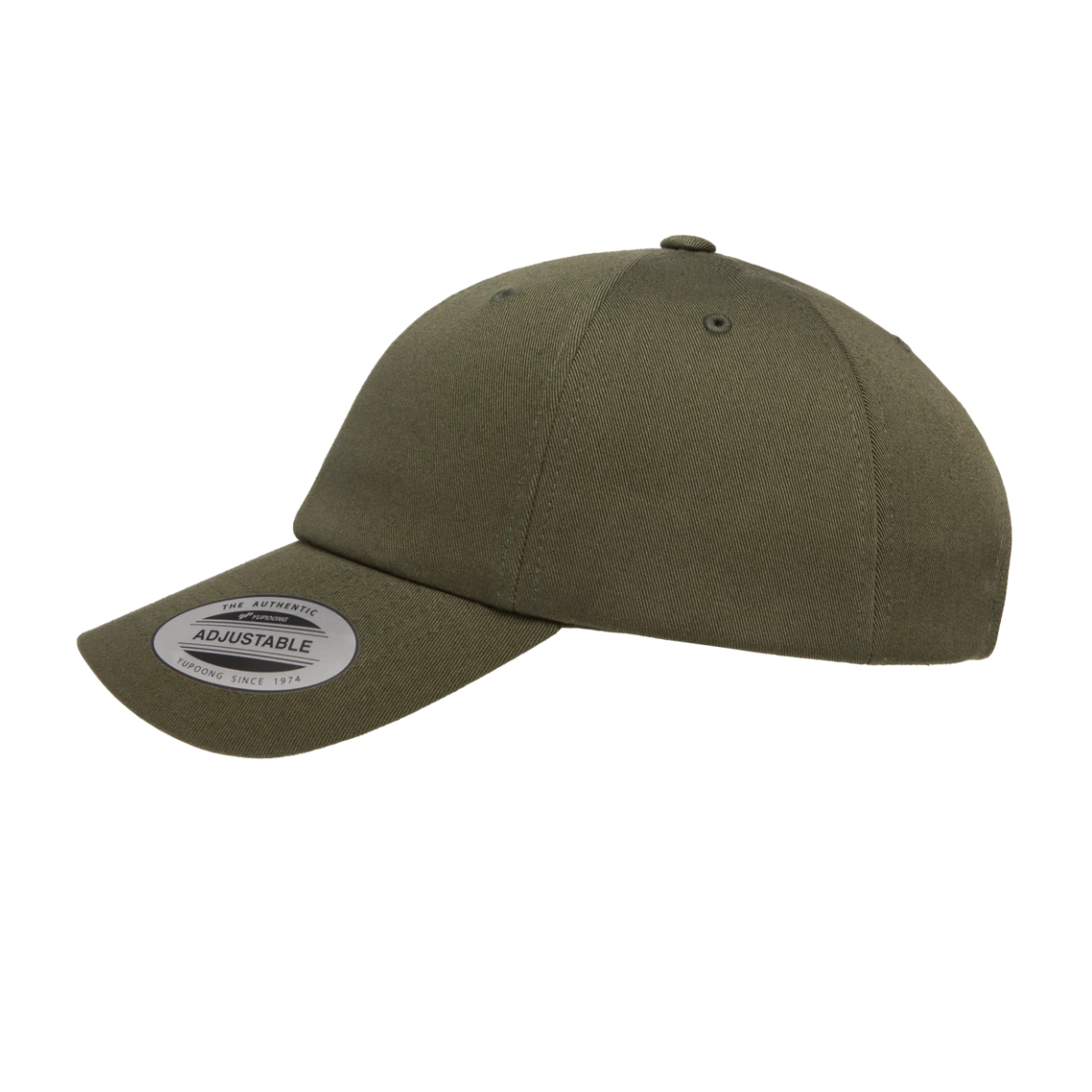 6389-BB-ON - Olive Night Retro Unstructured XCAP with Brass Buckle Strap Adjustable Fit