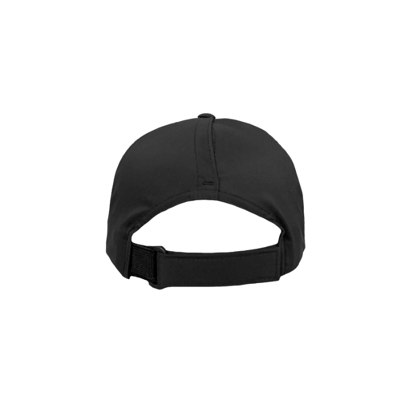 6455WR-PT-BLK - Water Resistant Ponytail Cap Black Adjustable Fit