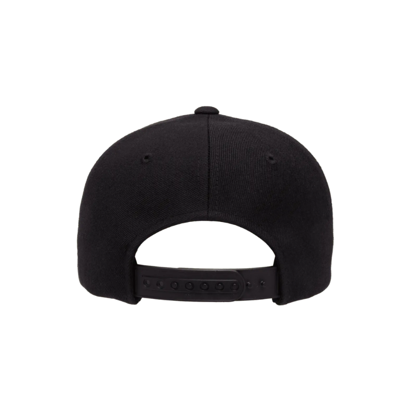 6389X-BLK X-Cap Black Retro Cotton Blend Snapback Adjustable Fit