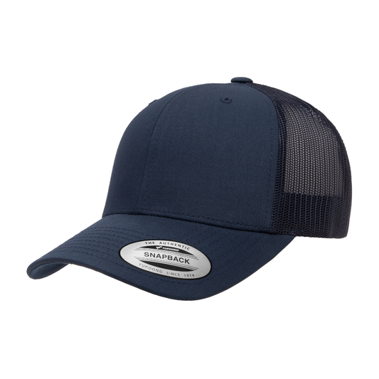 6606-NVY Retro Trucker Navy Cap Snapback