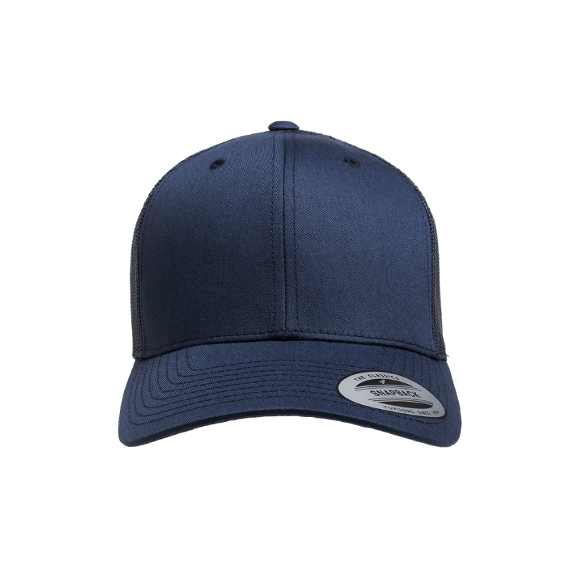6606-NVY Retro Trucker Navy Cap Snapback