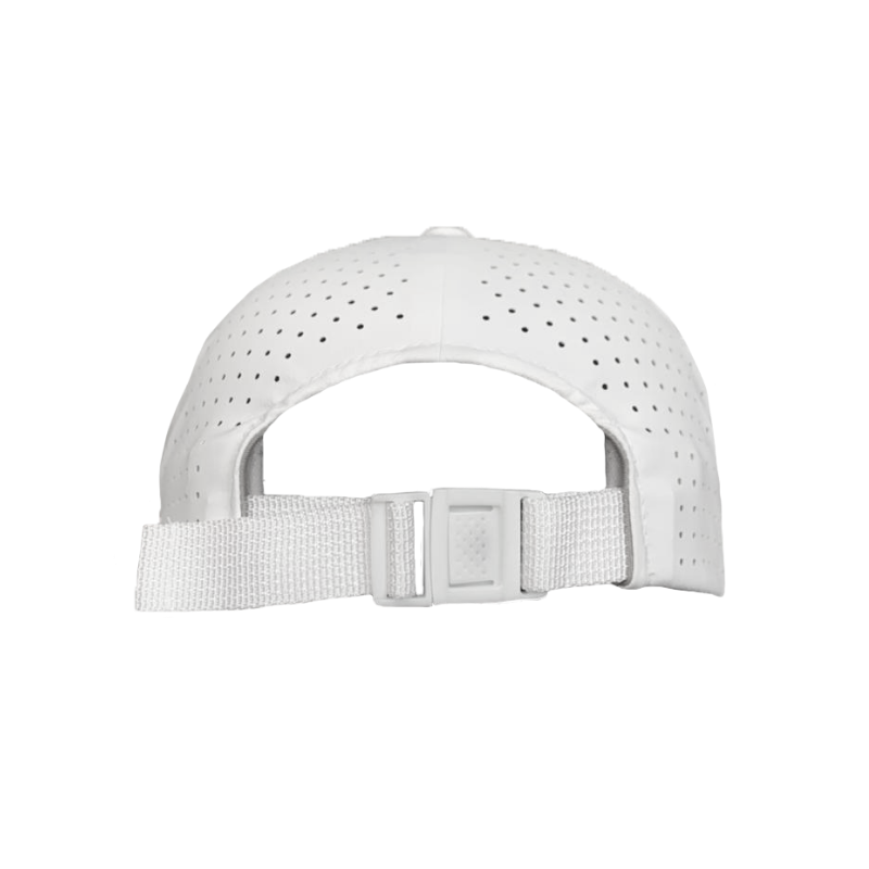 DELTA-PERF-ADJSTRAP-WHT Delta White Perforated  Cap Clip in Buckle Adjustable
