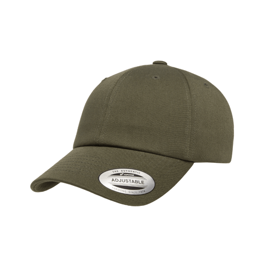 6389-BB-ON - Olive Night Retro Unstructured with Brass Buckle Strap Adjustable Fit