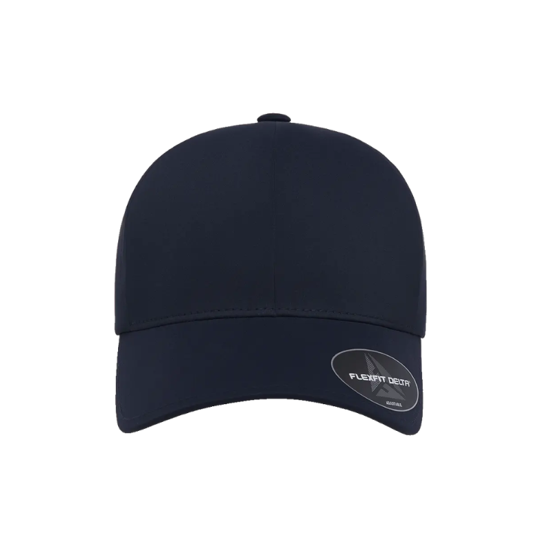 DELTA-PERF-ADJ-NVY Delta Navy Perforated Cap with Velcro Hook & Loop Adjustable Fit