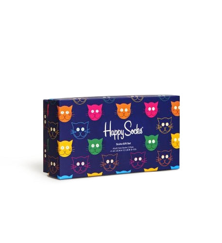 3-Pack Mixed Cat Socks Gift Set (41-46)