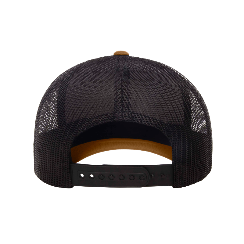 6606T-CYTB/BLK Retro Trucker Coyote Brown & Black Cap Adjustable Fit
