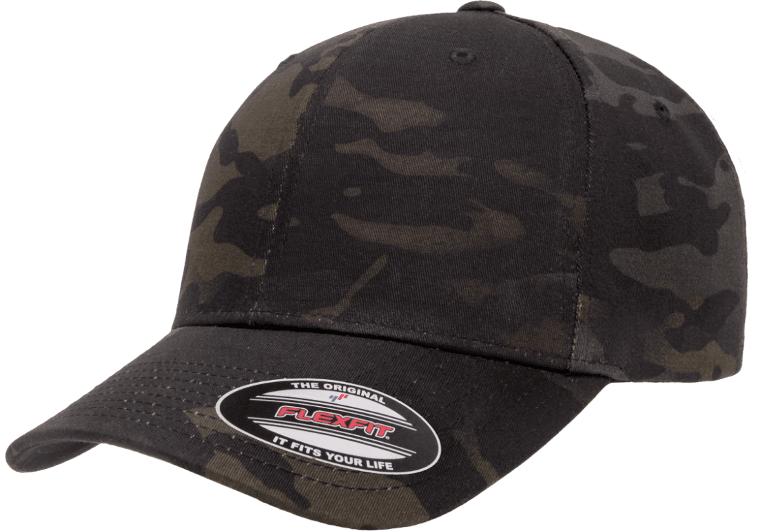 6277MC-BLK Baseball Multicam Black Cap Fitted