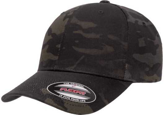 6277MC-BLK Baseball Multicam Black Cap Fitted