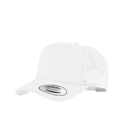 6700-WHT VZ Trucker White Cap Adjustable Fit