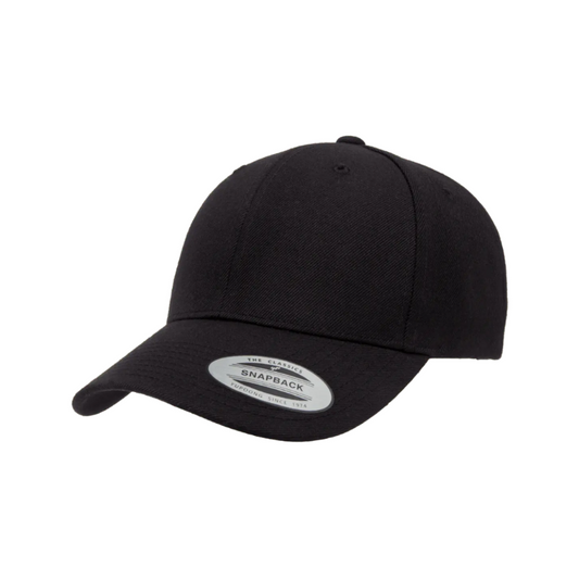 Y-6389X-BLK - YOUTH X-Cap Black Retro Cotton Blend Snapback Adjustable Fit