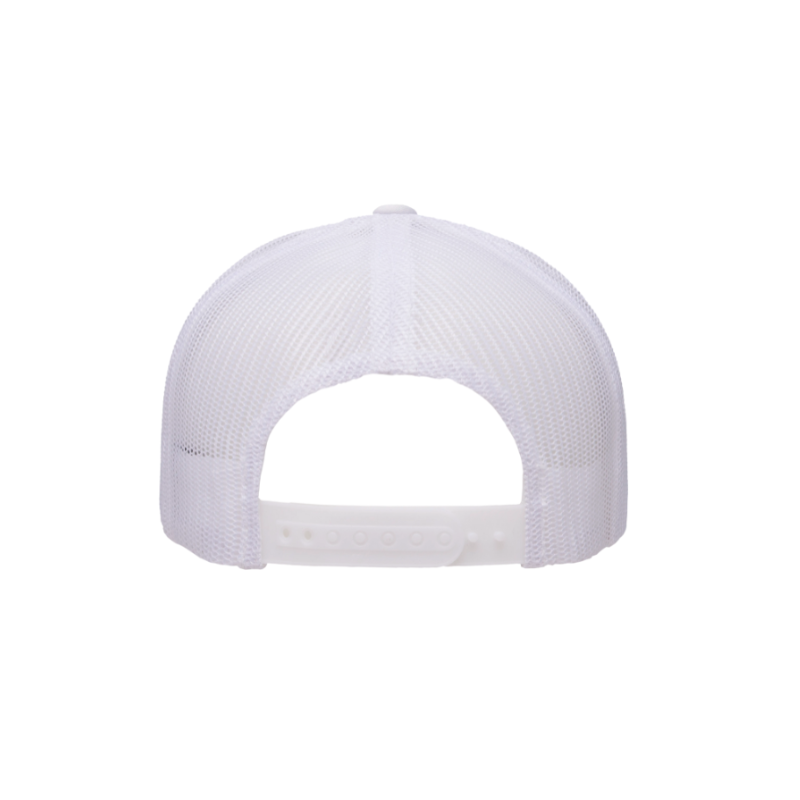 6606-WHT Retro Trucker White Cap