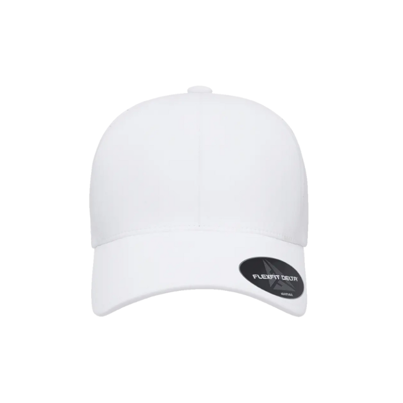 DELTA-PERF-ADJ-WHT Delta White Special Perforated  Cap with Adjustable Fit
