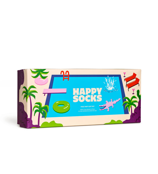 4-Pack Pool Party Sock Gift Sest
