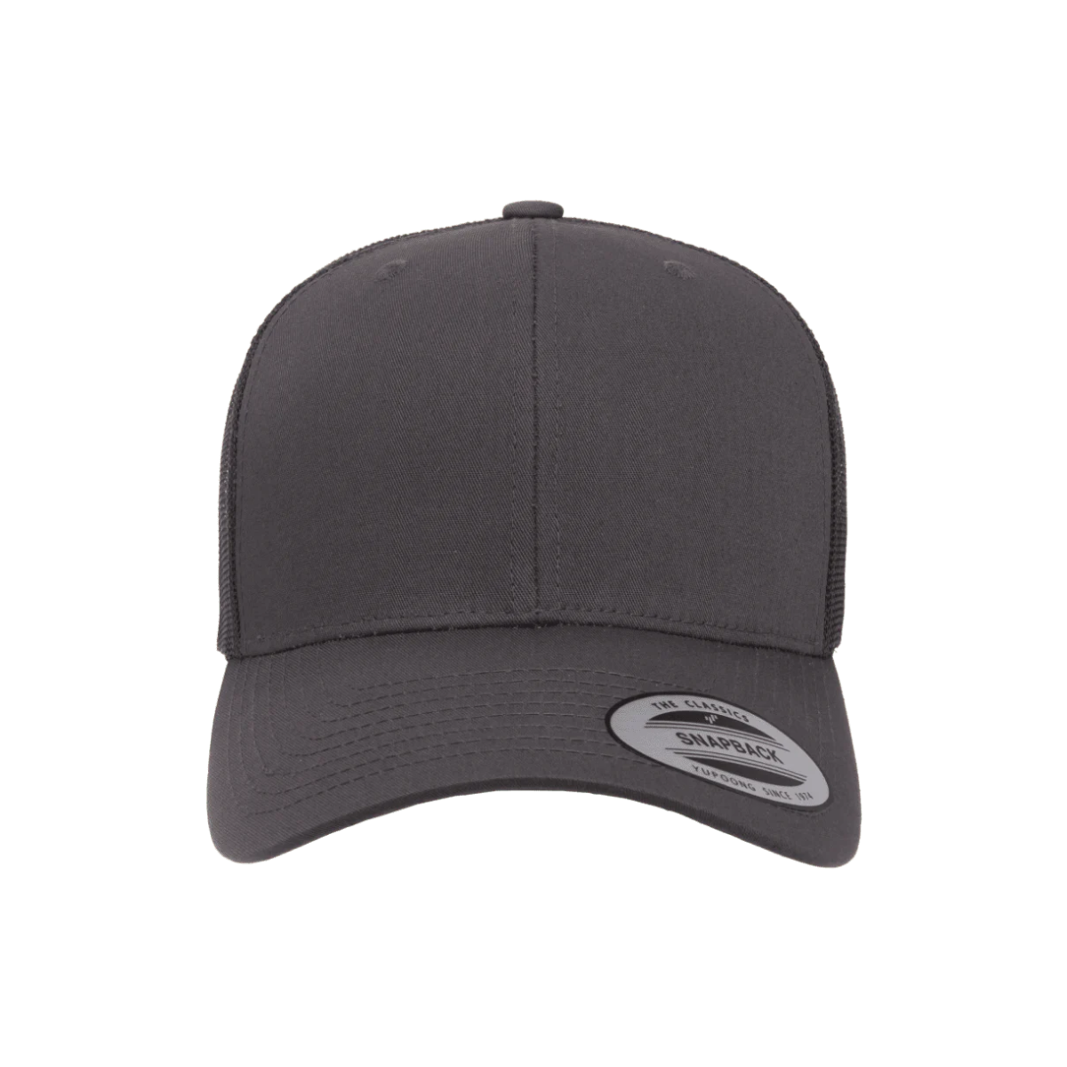 6606-CHAR Retro Trucker Charcoal Cap Adjustable Fit