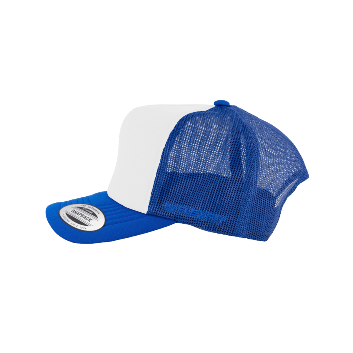 6700-RWHR VZ Trucker Royal Blue & White Cap Adjustable Fit