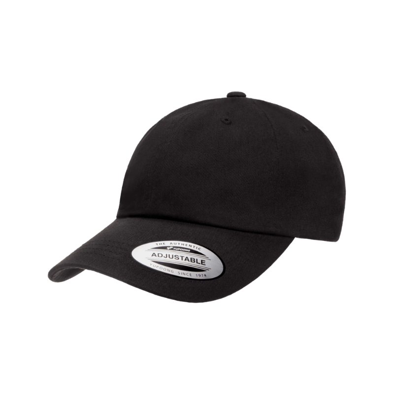 6245CM-B Black Dad Cap Adjustable Fit