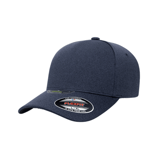 5577UP-NVY Unipanel Melange Navy  Cap Fitted