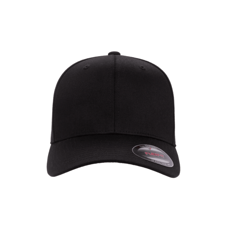 6277-BLK Baseball Black Cap Fitted