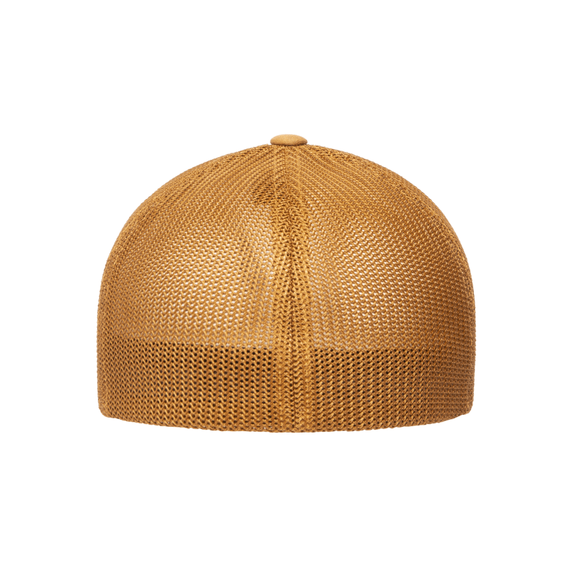 6511-CRML Fitted Trucker Caramel Cap Fitted