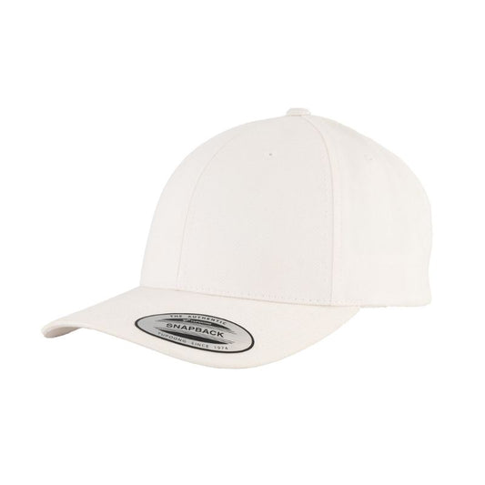 6389X-WHT Retro Cotton Blend White Snapback Adjustable Fit