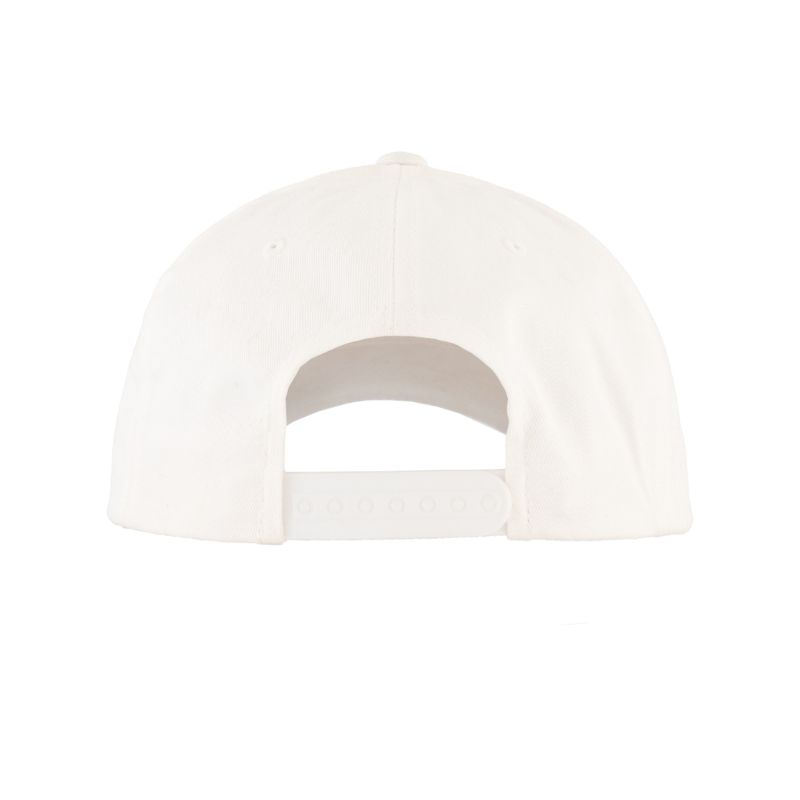 6389X-WHT Retro Cotton Blend White Snapback Adjustable Fit