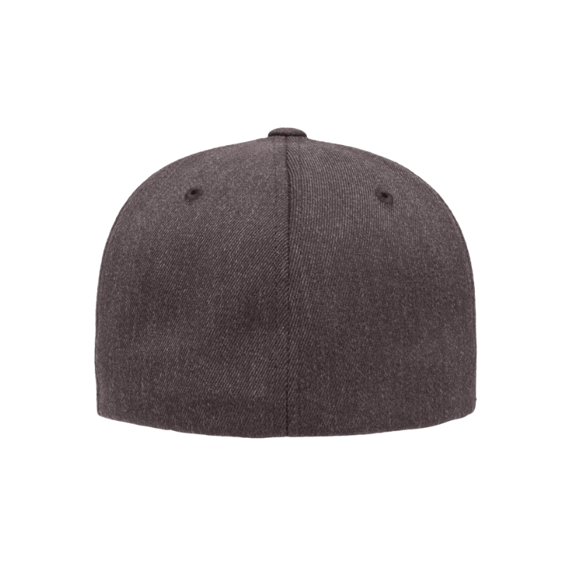 6477-DH Wool Blend Baseball Dark Heather Grey Cap Fitted