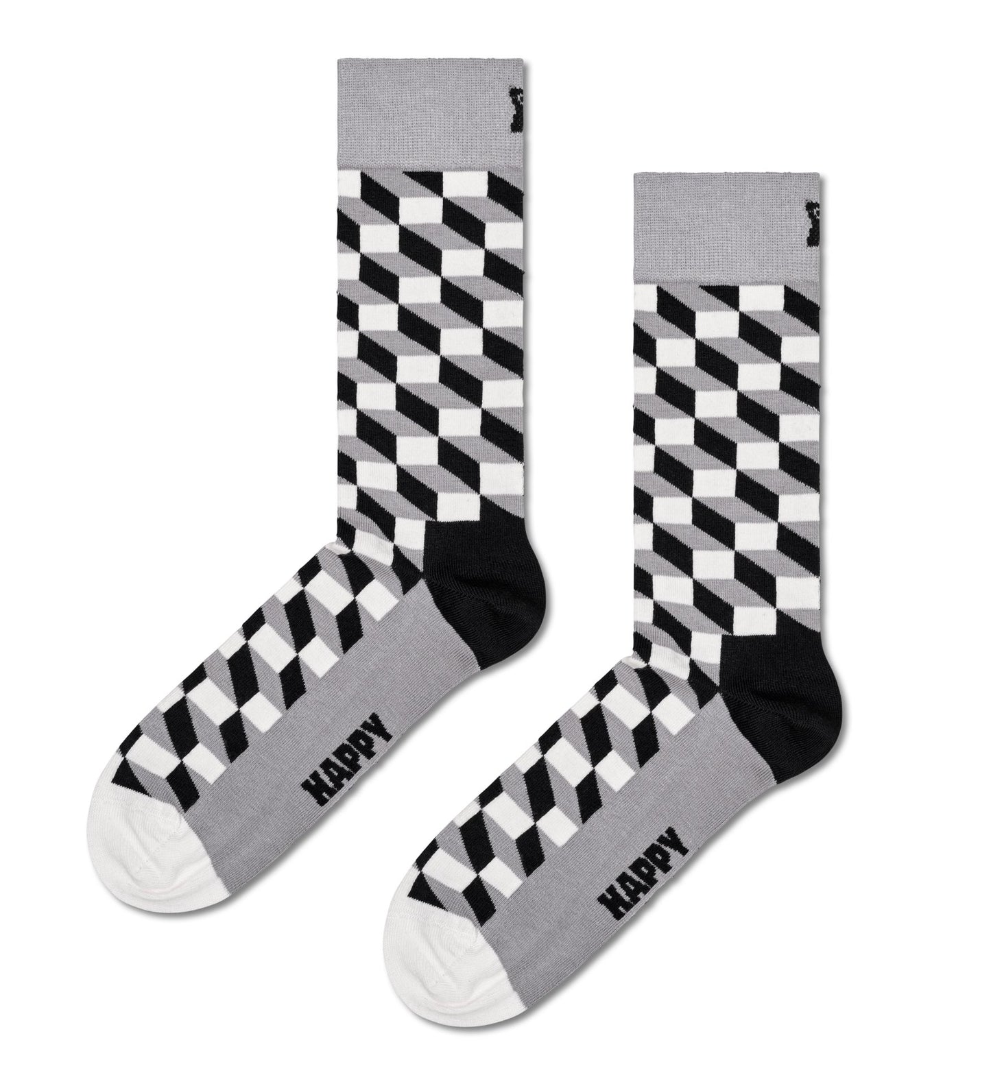 4-Pack Classic Black & White Socks Gift Set (41-46)