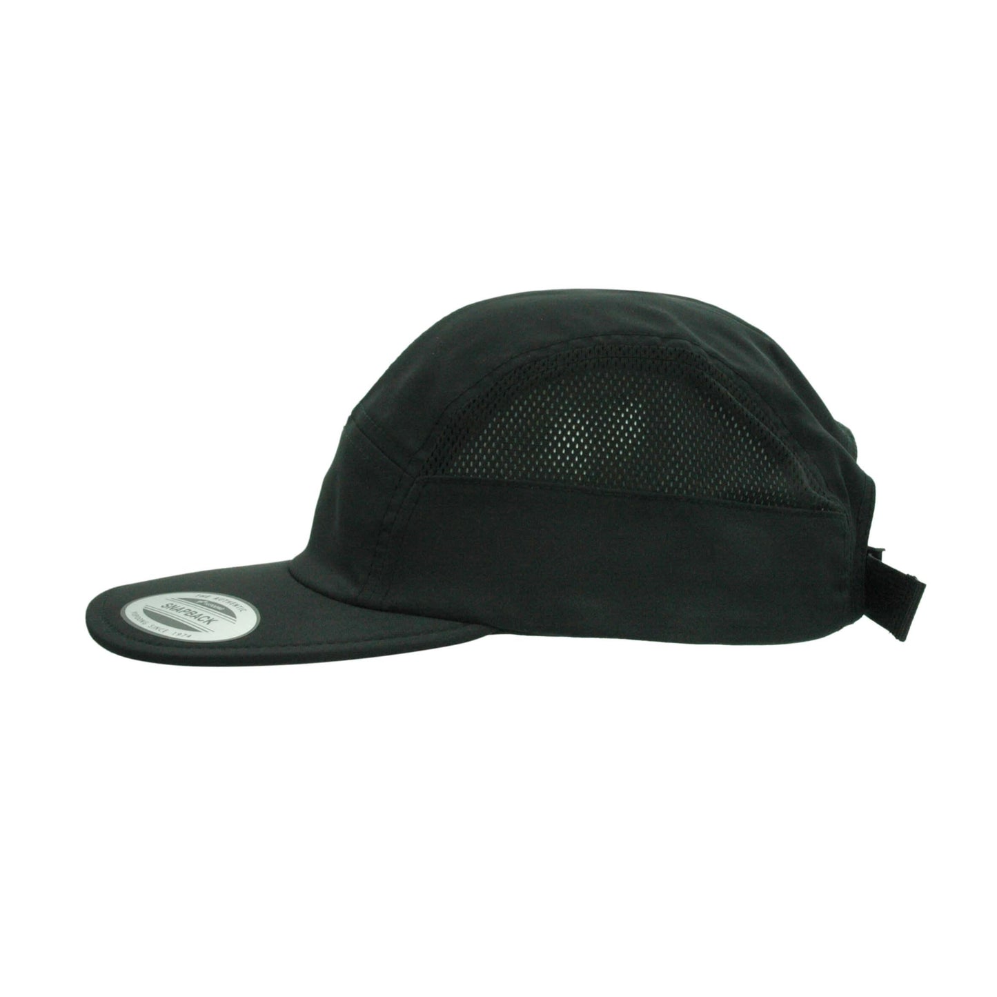 7005WR-BLK Jockey Style Black Cap Water Repellent Adjustable Fit