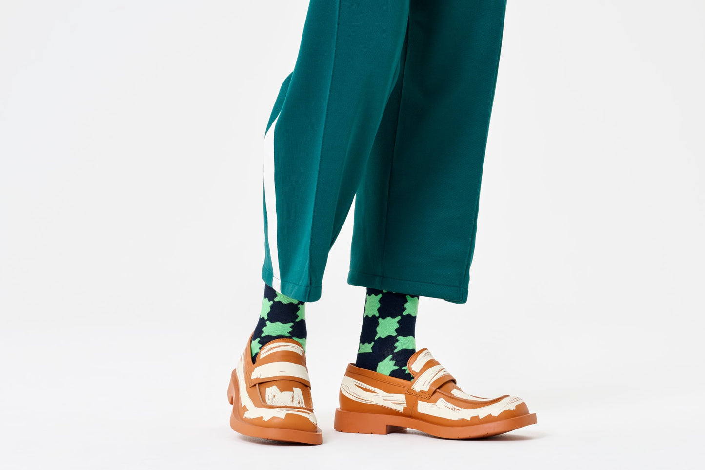 Wobbly Check Sock (41-46)