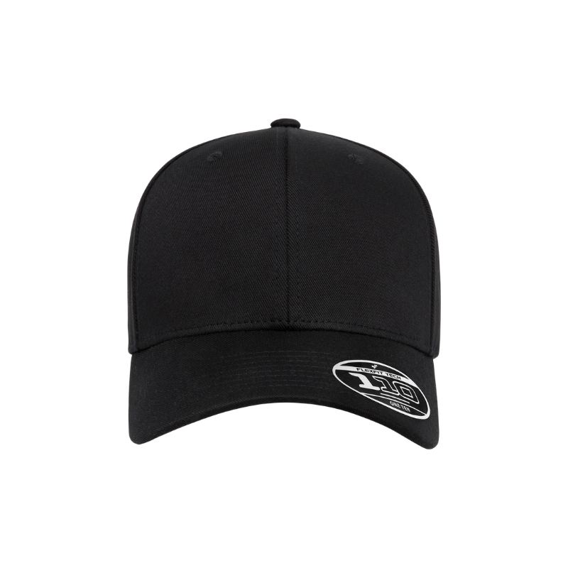 6277ADJ-Blk Baseball Black Cap Adjustable Fit