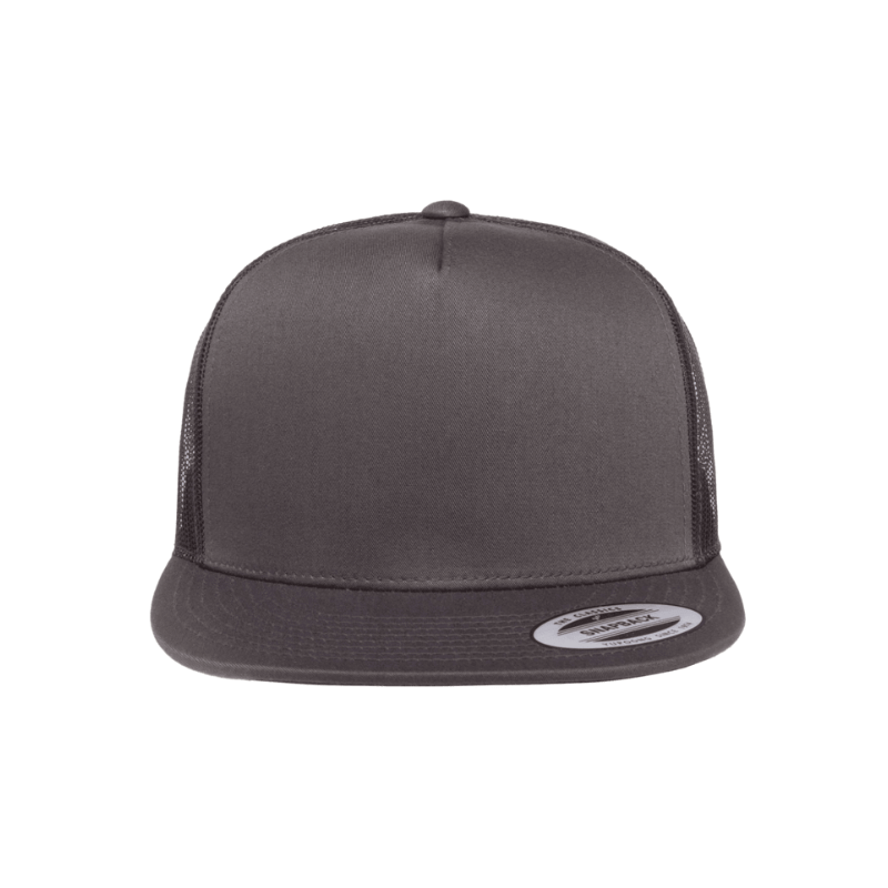 6006-CHAR Classic Trucker Charcoal Cap Adjustable Fit