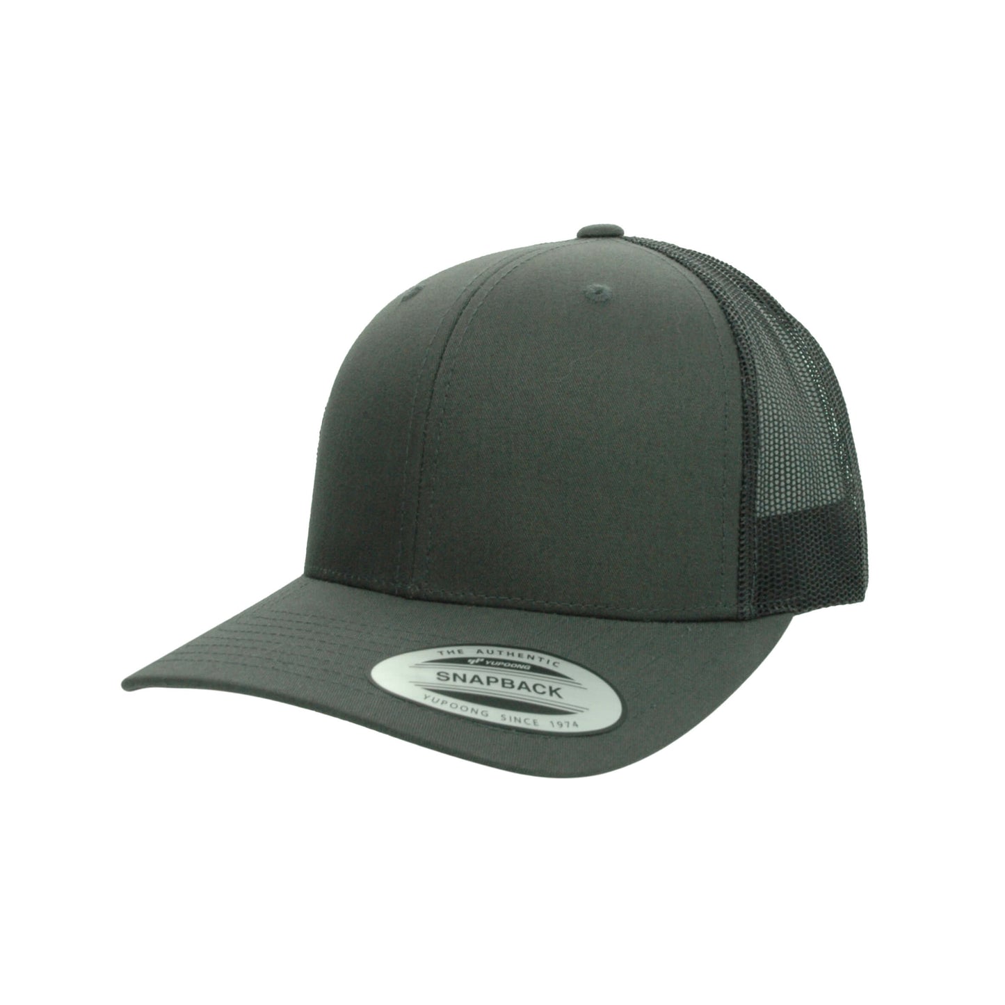 6606-CHAR Retro Trucker Charcoal Cap Adjustable Fit