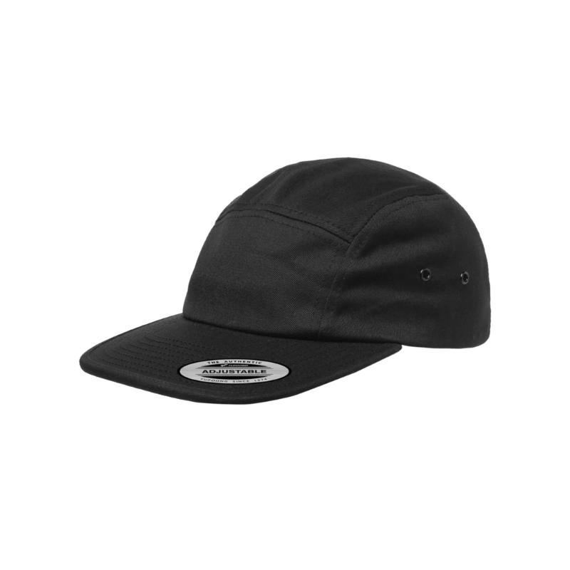 7005-BLK Jockey Style Black Cap Adjustable Fit