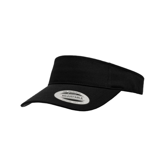8888-BLK Classic Black Visor Velcro Adjustable