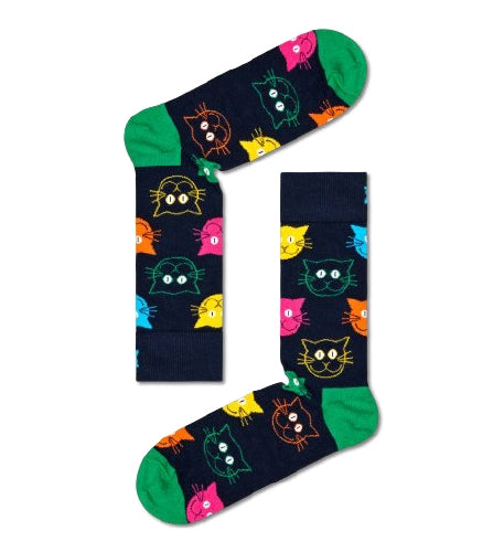 3-Pack Mixed Cat Socks Gift Set (41-46)
