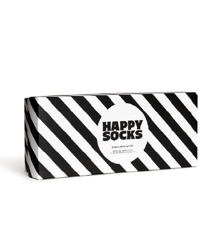 4-Pack Classic Black & White Socks Gift Set (36-40)