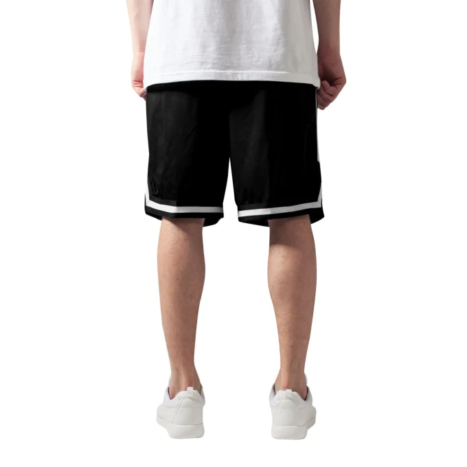 Urban Stripes Mesh Black Shorts
