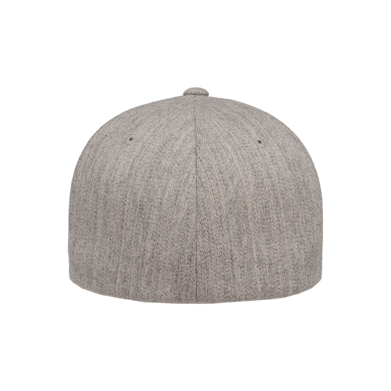 6477-HG Wool Blend Baseball Heather Grey Cap Fitted
