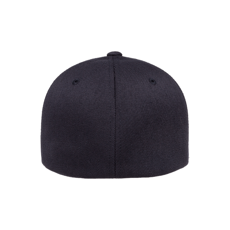 6477-DK.NVY Wool Blend Baseball Dark Navy Cap Fitted