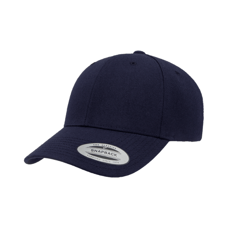 6389X-NVY X-CAP Navy Retro Cotton Blend Snapback Adjustable Fit