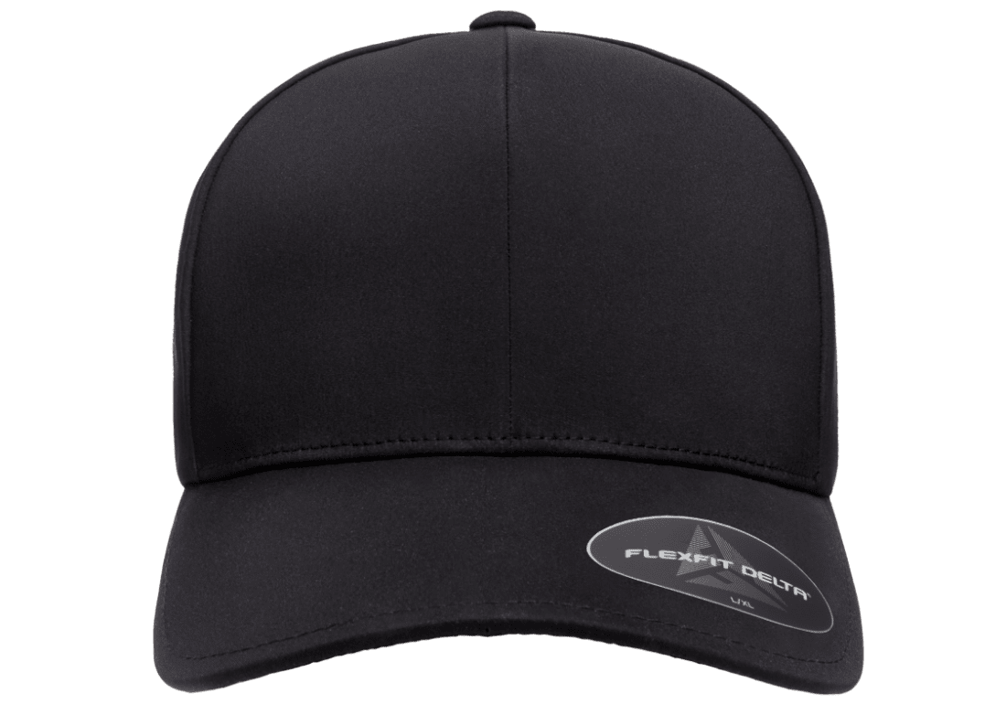 DELTA-ADJ-BLK Stylish Delta Black Cap with Adjustable Fit