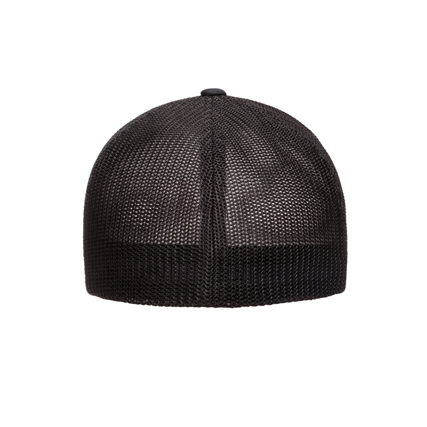 6511-BLK Fitted trucker Black Cap Fitted