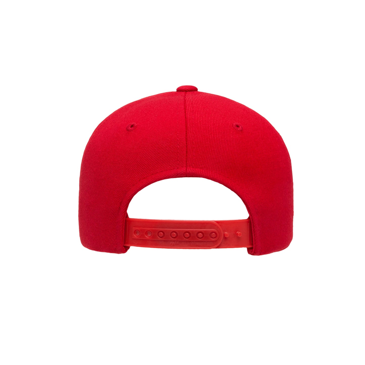 6789C-RED Curve Peak Snapback Red Cap Adjustable Fit