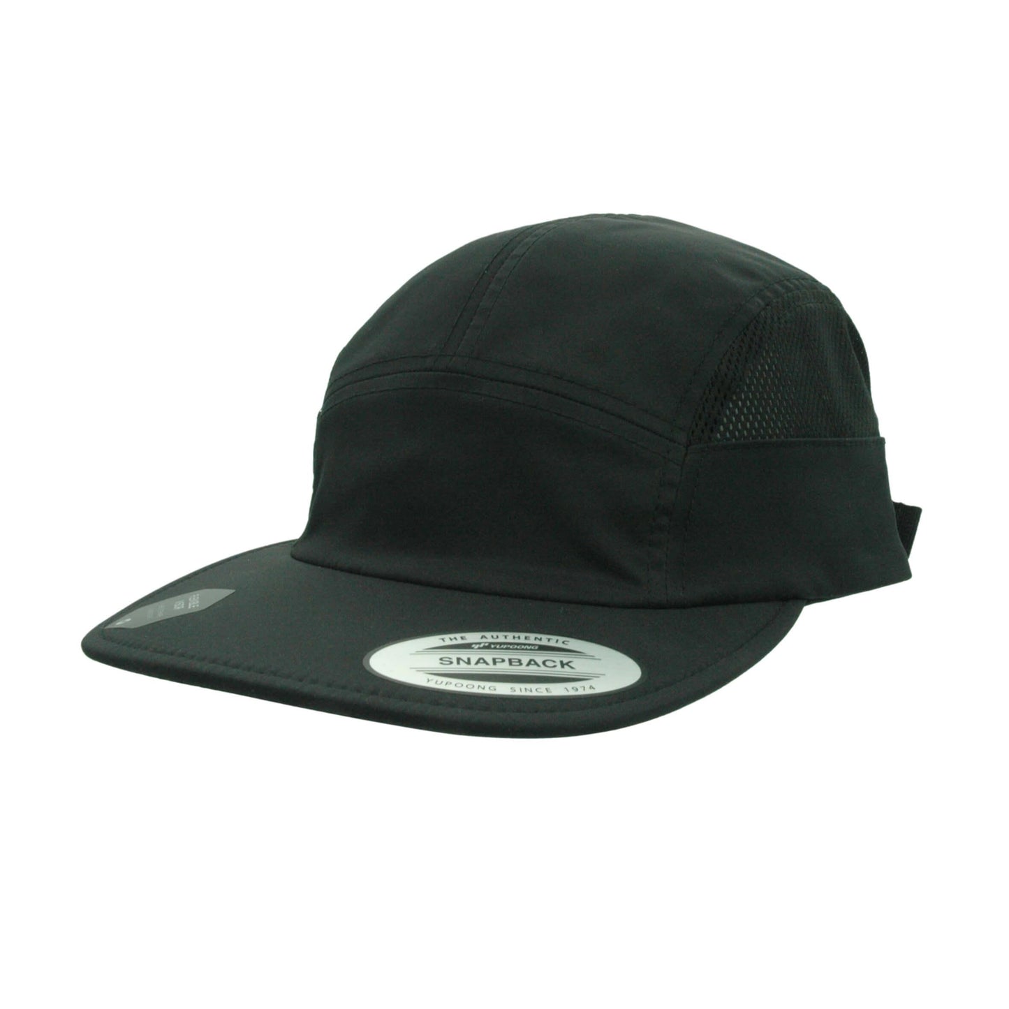 7005WR-BLK Jockey Style Black Cap Water Repellent Adjustable Fit