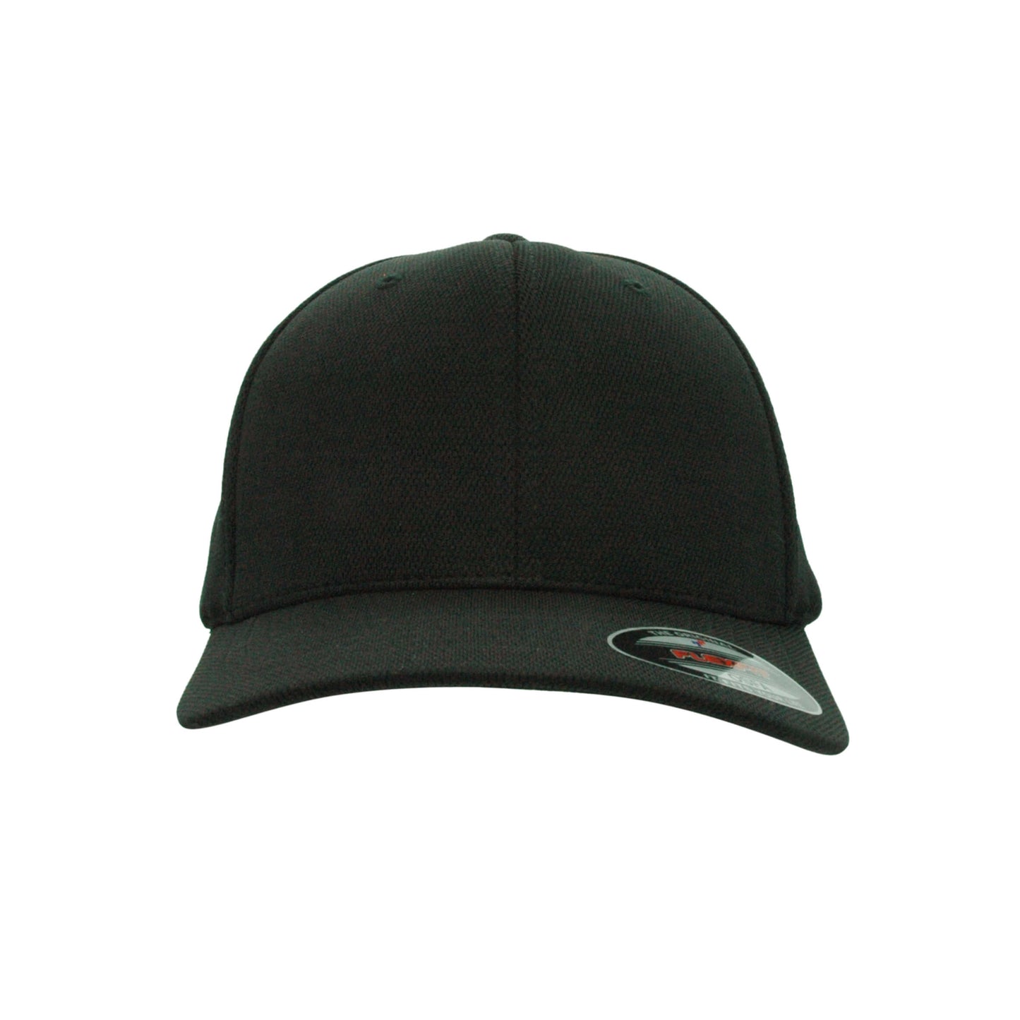 6597-BLK Cool & Dry Sport Black Cap Fitted