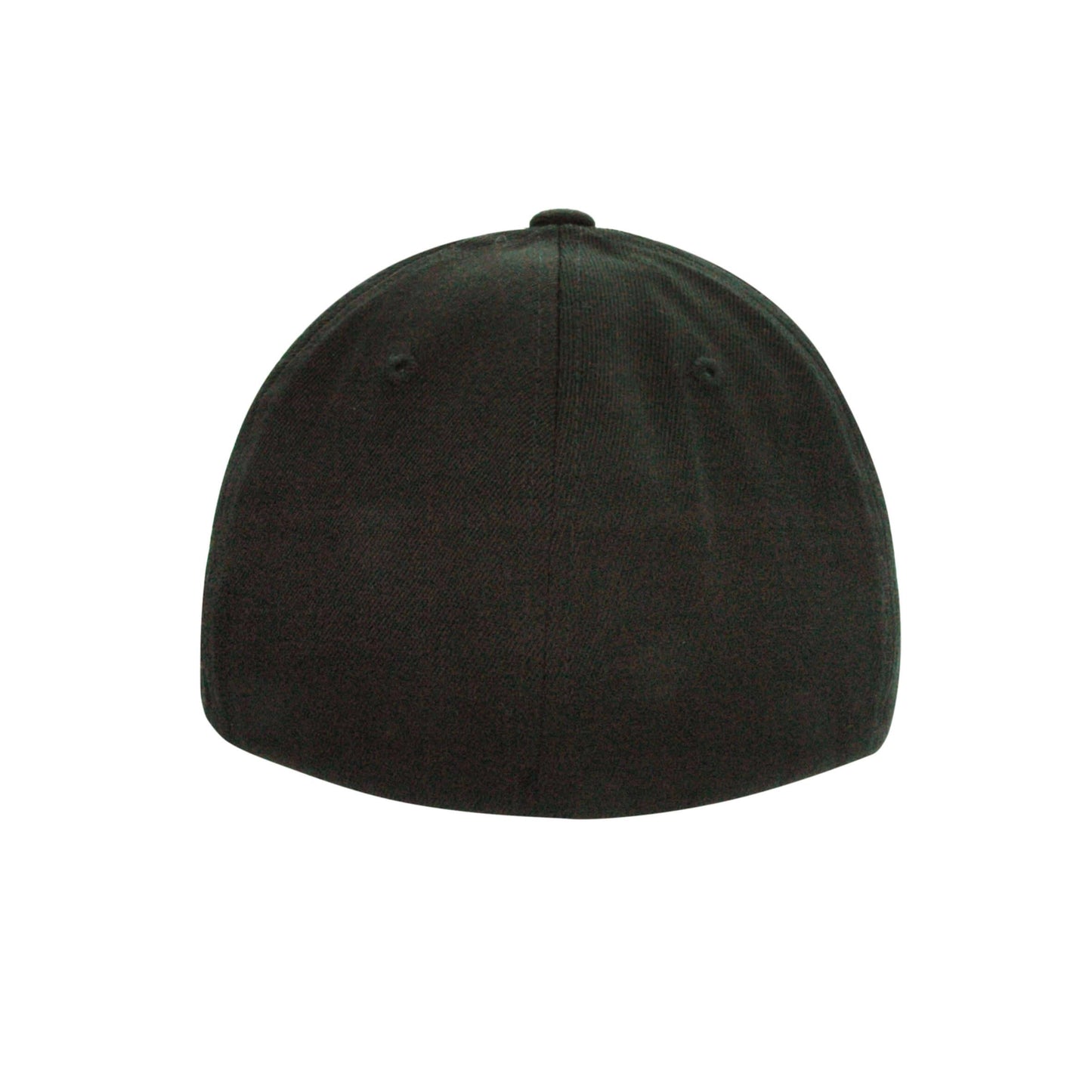 6677-BLK Pro-Style Black Flat Peak Cap Fitted