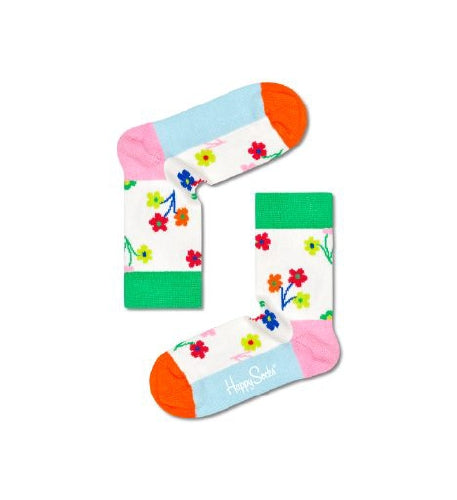 Happy Socks Kids 3-Pack Flower Socks Gift Set (2-3Y)